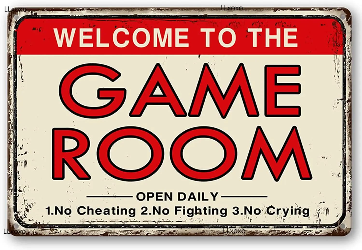 

Video Game Room Accessories and Decor Retro Arcade Tin Sign Billiards Wall Decor Home Gaming Poster Gamer Decor 8x12 Inch