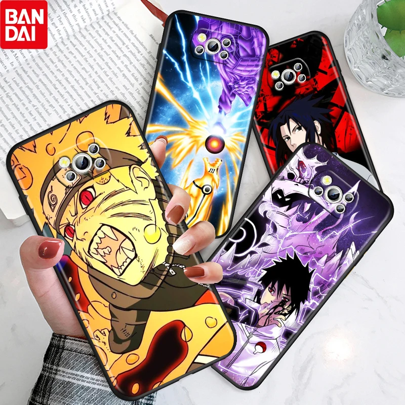 

Anime Naruto Sasuke Cool For Xiaomi Poco X3 NFC F3 GT M4 M3 M2 F2 F1 X2 Pro TPU Soft Black Silicone Phone Case Cover Funda Coque