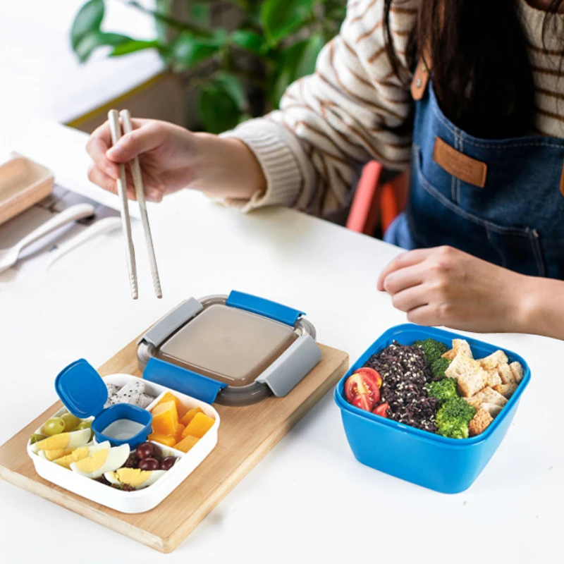 Штабелируемый контейнер для ланча Bento Style хранения пищи сэндвичей закусок
