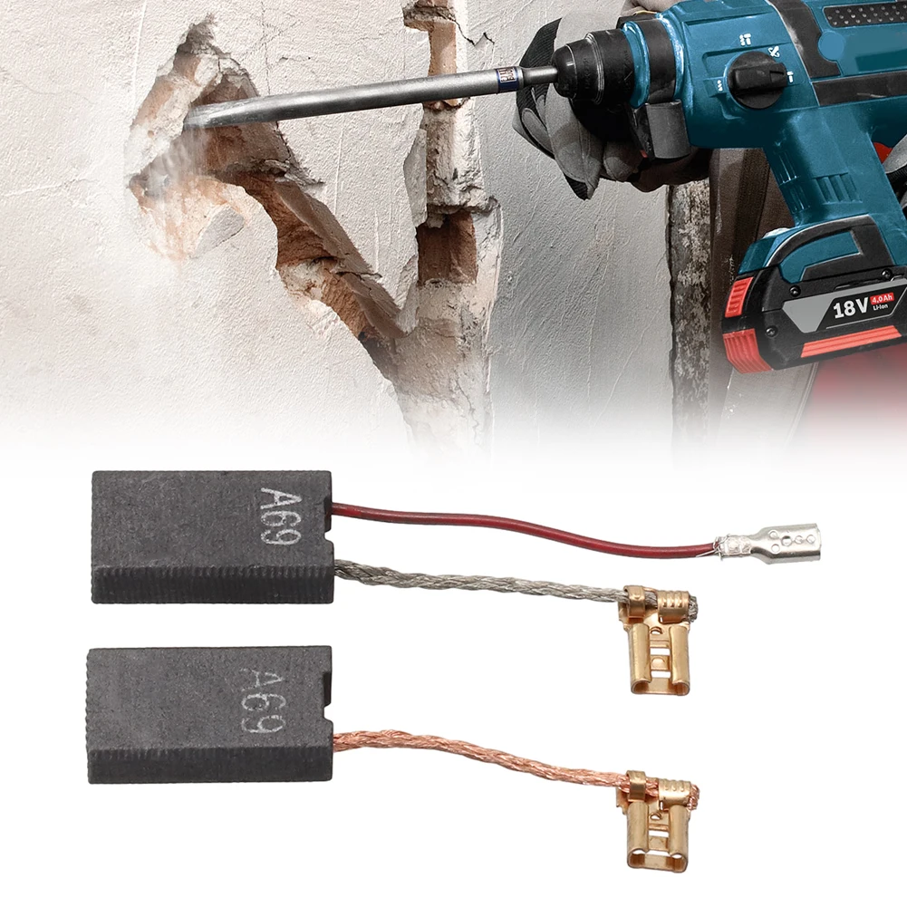 

2Pcs Carbon Brushes 1617014135 For GBH5-40DE GSH 5-CE GSH 5 E GBH7-45DE GBH7-45D Hammer Drills Power Tool Accessories