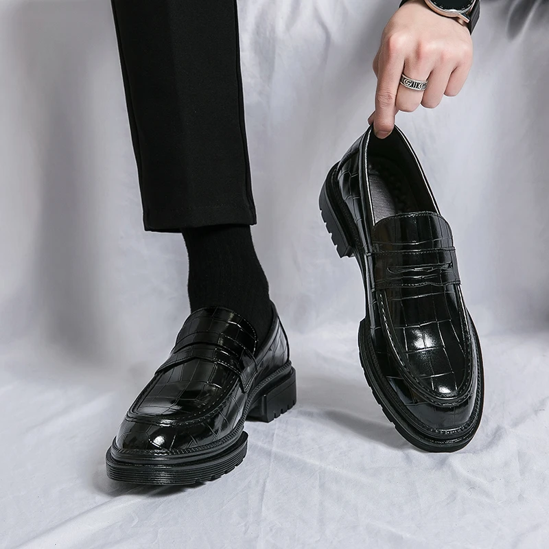 Туфли-оксфорды мужские кожаные