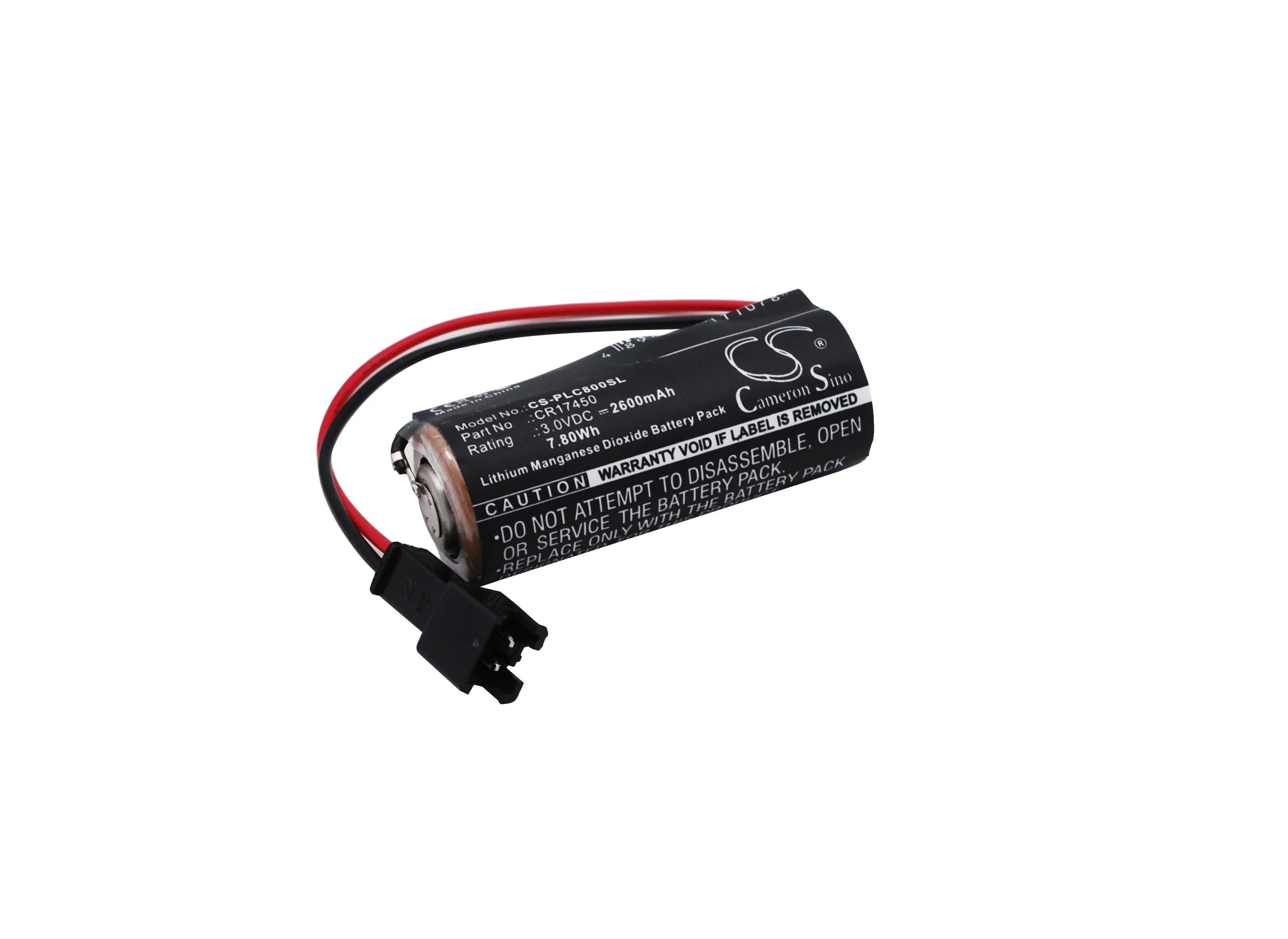 

CS 2600mAh / 7.80Wh battery for Sanyo CR8.L, CR8.LHC CR17450, CR17450ER, CR17450E-R
