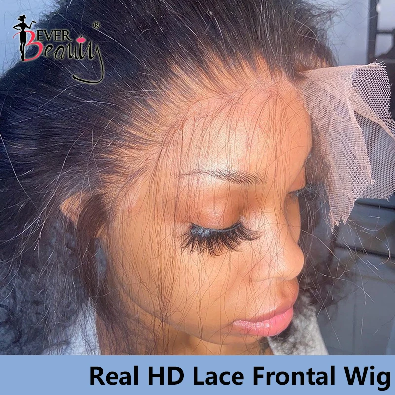 

Real HD Lace Front Wig Pre Plucked Straight 13x6 Crystal HD Transparent Lace Frontal Human Hair Wig Brazilian Hair For Woman