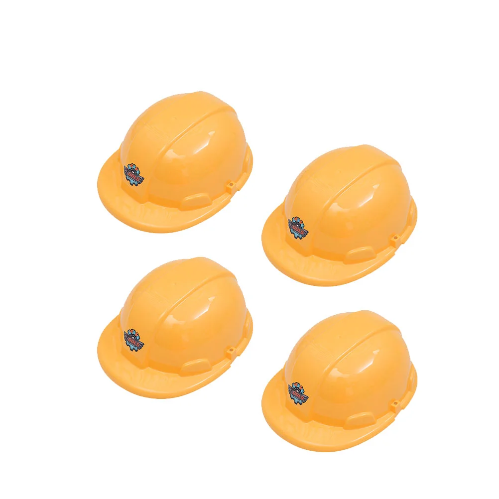 

4pcs Kids Simulation Engineering Safety Fun Props for Children (Yellow)