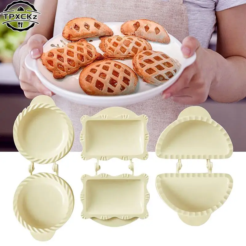 

Mini Pie Maker Hand Pocket Pies Mold Lattice Pie Top Cutter Dough Pastry Press Empanada/ Calzone Maker For Baking Pastry Tools