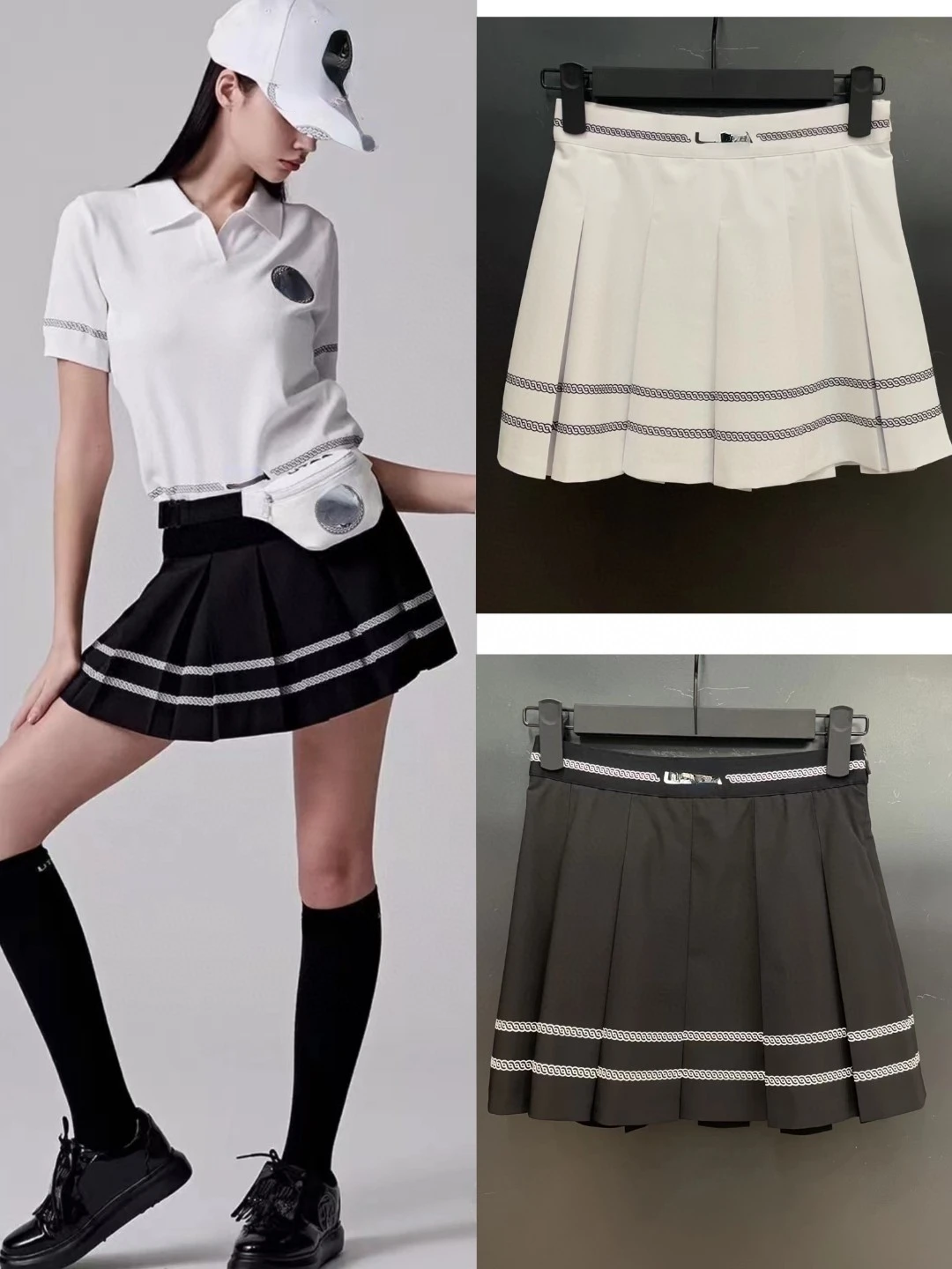 

New Golf Women's Short Skirt Summer Leisure Sports Pleated Umbrella Skirt Golfwear for Women