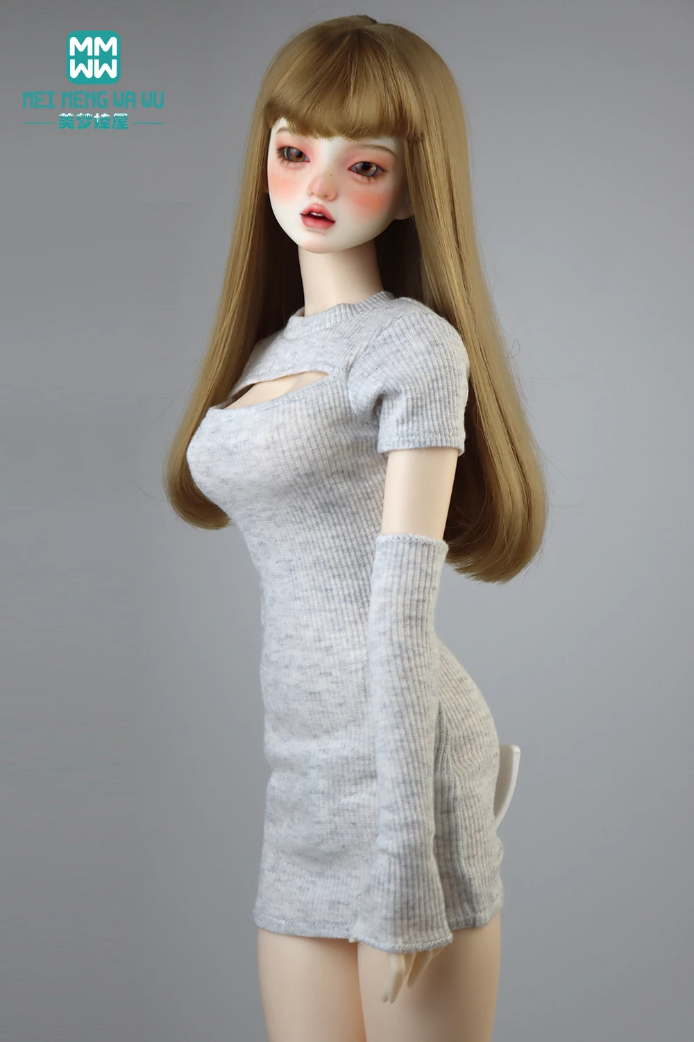 Одежда для шарнирных кукол с большим бюстом 58-60 см 1/3 модная длинная футболка