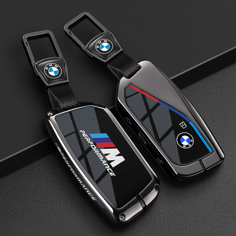 Фото Чехол-накладка из сплава и ТПУ для автомобильного ключа BMW 7 серии G70 G09 XM U06 G81 M3 I7 X7 G07 LCI IX I20 X1 U11 №4