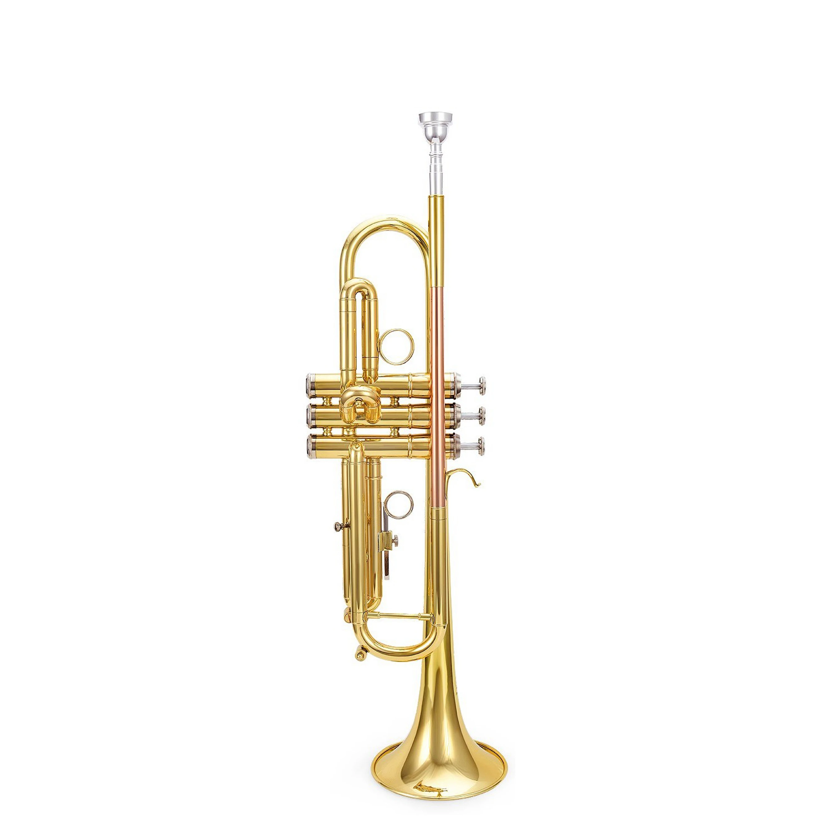 

Hot Sale Brasswind BB Key Accept OEM Yellow Brass Trumpet (TP-M400G-YRY)