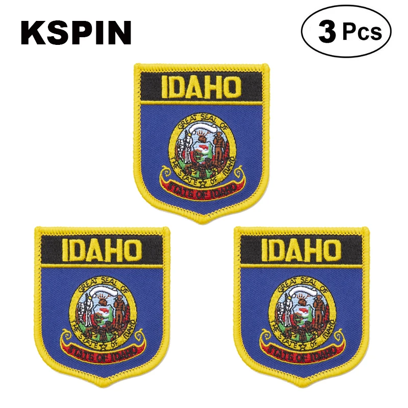 

U.S.A Idaho Shiled Shape flag patches national flag patches for Cothing DIY Decoration