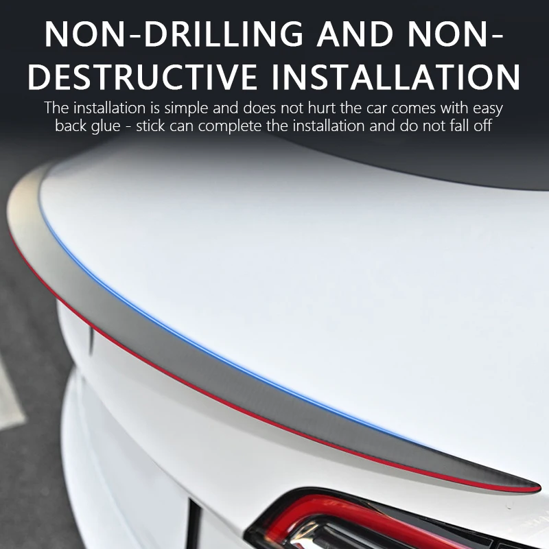 Спойлер из настоящего углеродного волокна для Tesla Model Y 2024 высокопроизводительный