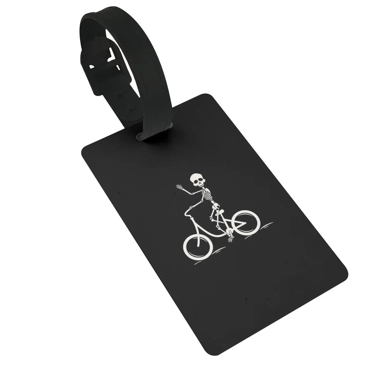 

Skeleton Skull Cycle Suitcase Luggage Tag Suitcase Accessories Travel Baggage Boarding Tag Portable Label Holder ID Name Address