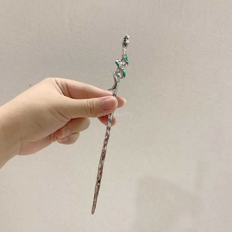 Hair Sticks Headdress Trendy Snake Shape Large Hairpin For Women Vacation Hair Accessory