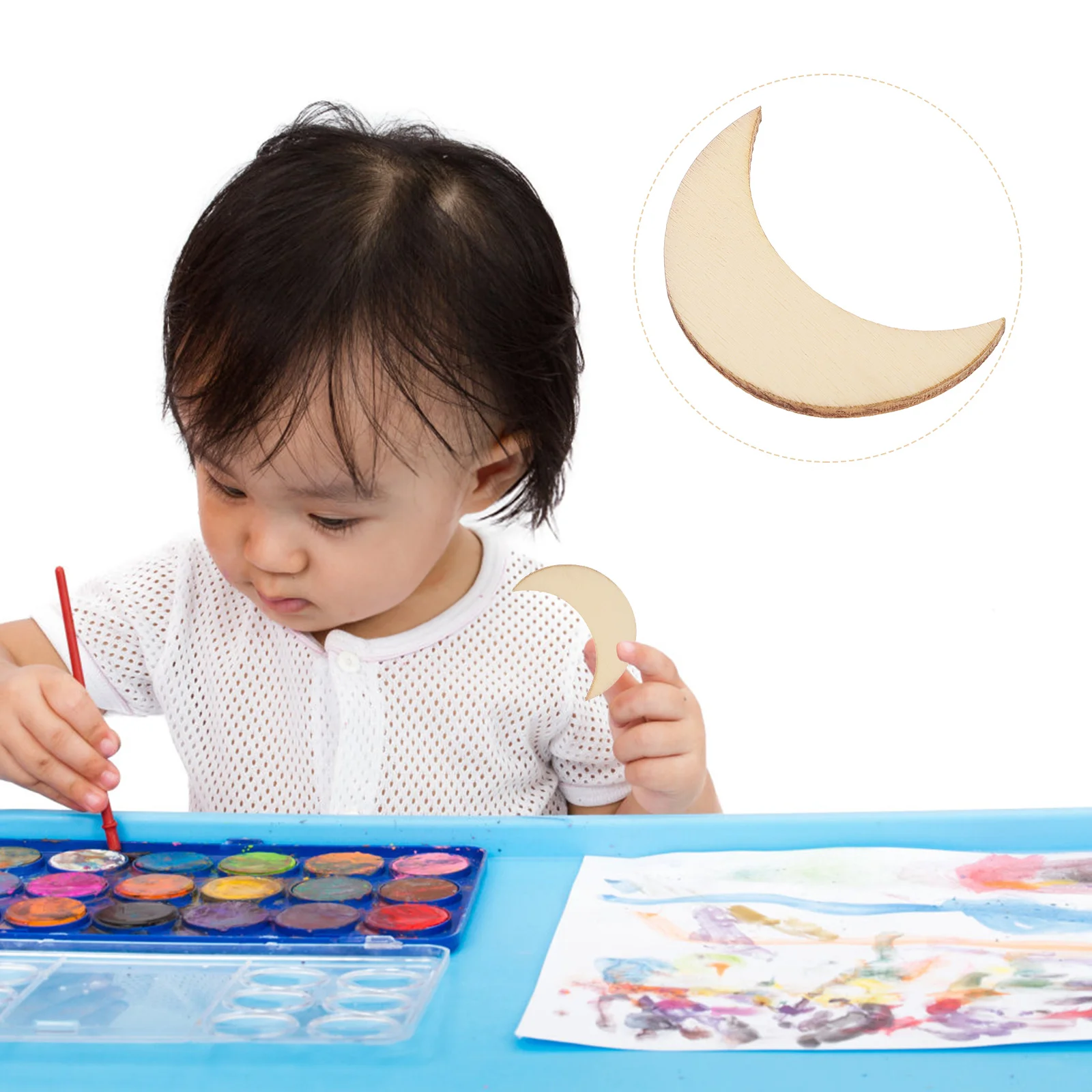 

Wooden Moon Wood Unfinished Cutouts Slices Blank Crafts Diy Shapes Pendant Discspieces Ornaments Natural Shape Chipsearrings