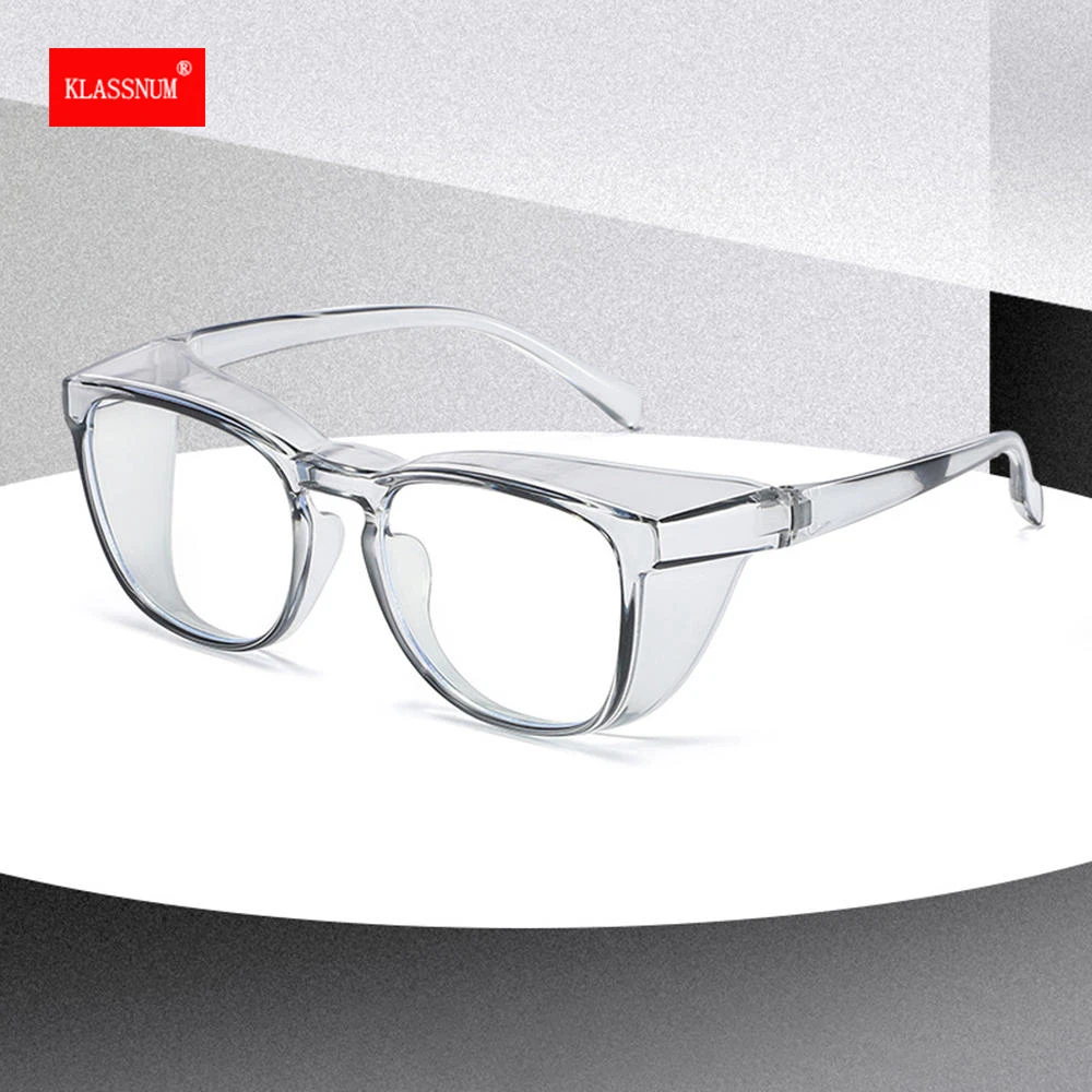 Anti Fog Goggles Protective Glasses With Side Shields Men Anti Blue Light Dust Uv Protection Eye Glasses