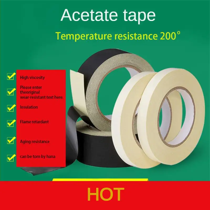 

High Temperature Resistance Acetate Cloth Strong Toughness Insulation Flame Retardant Sticking Firmly Insulation Acrylic Glue