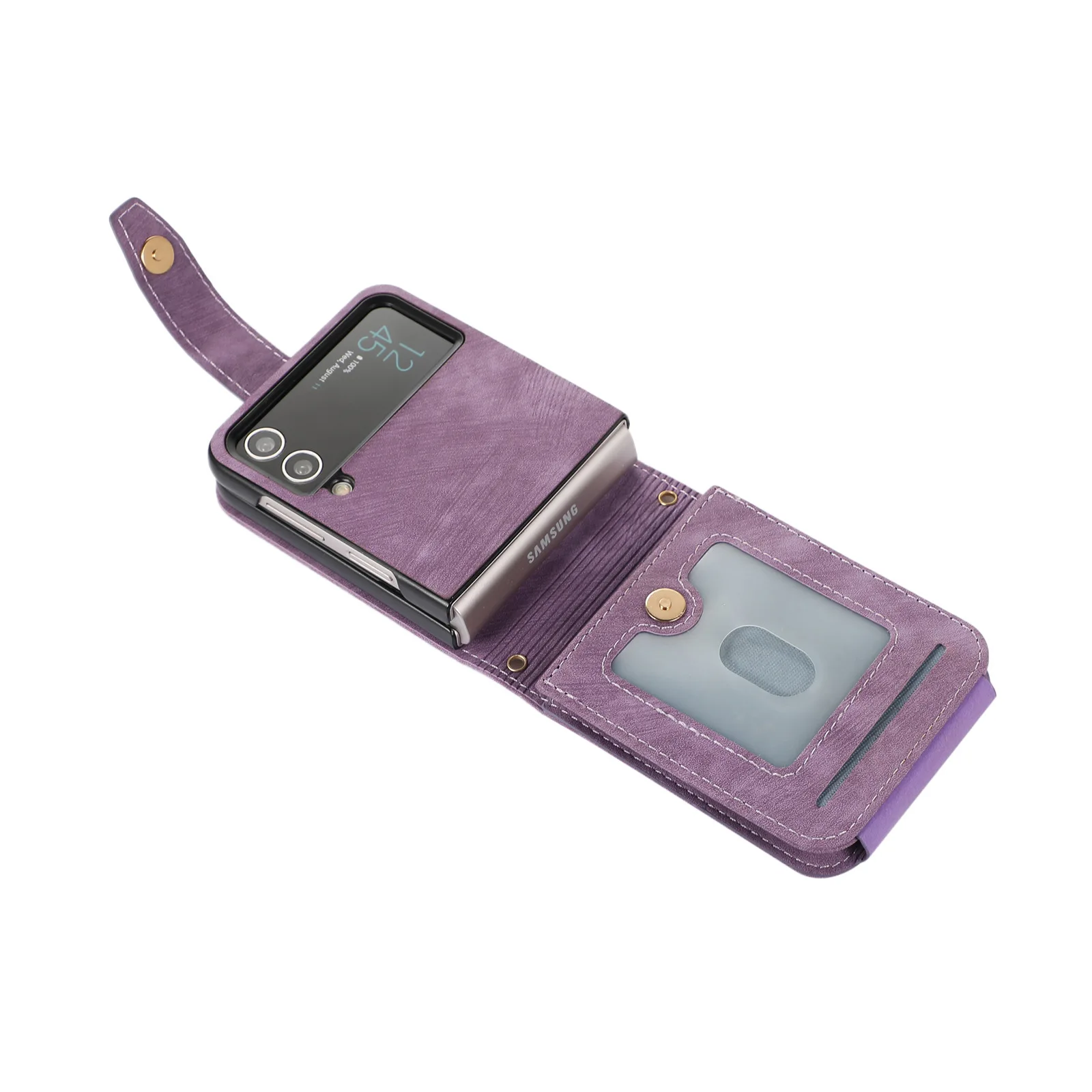 

Fashion Crossbody Bag Leather Phone Case for Samsung Galaxy Z Flip 4 5G Flip 3 Flip3 Flip4 Case Zipper Wallet Card Slot Holster