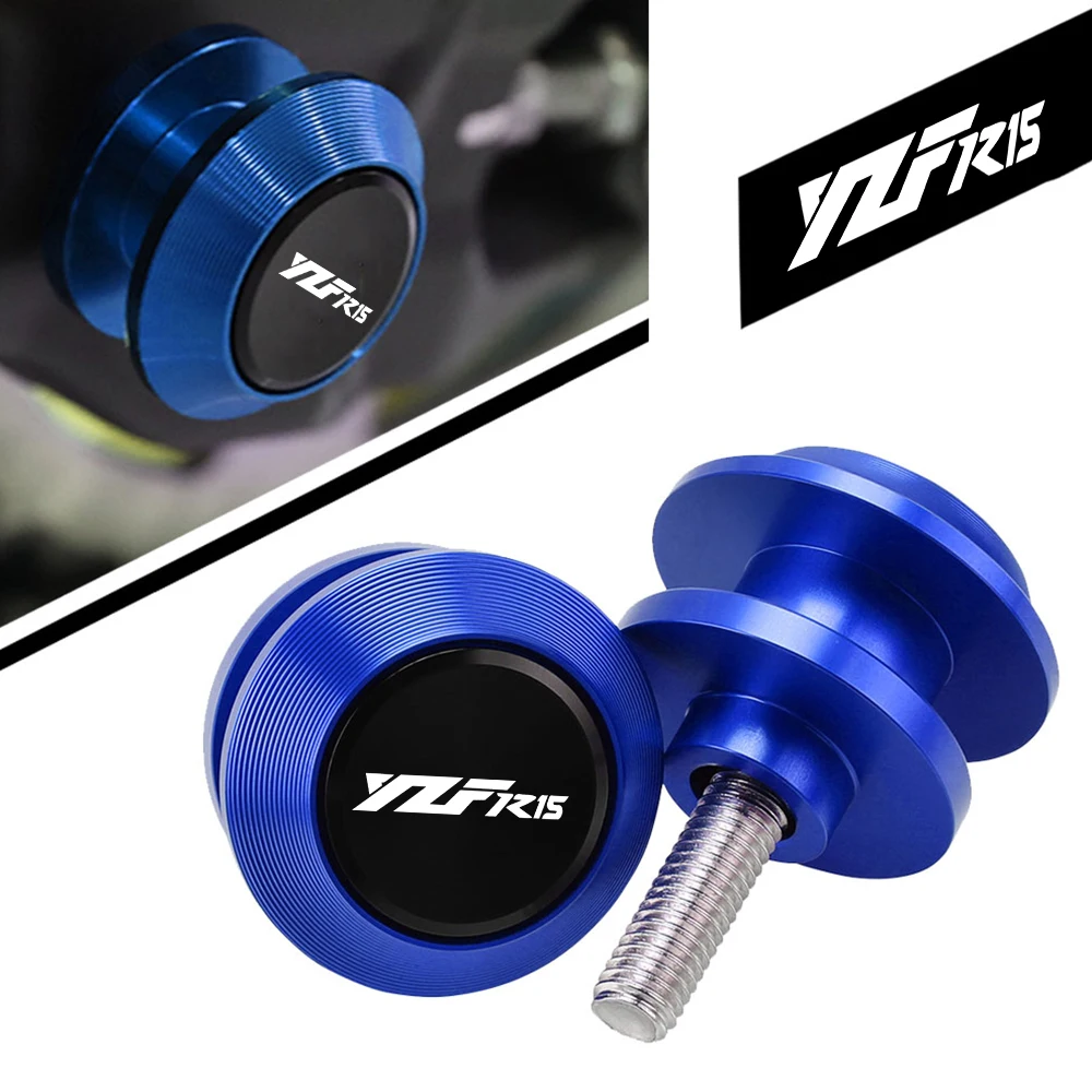 

For Yamaha YZFR15 YZF-R15 YZF R15 V2 V3 2013-2021 2020 2019 2018 2017 Motorcycle Swingarm Slider Spools 6MM Stand Screws Cover