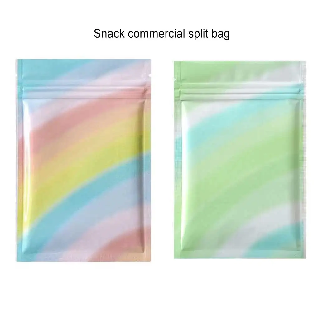 

100Pcs Ziplock Bag Lightweight Packaging Bags Convenient Resealable Pouch Dried Fruits Coffee Nuts Full color 710CM