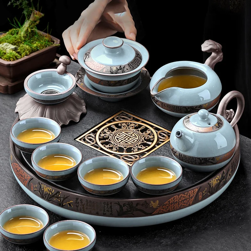 Travel Tool Teaware Sets Coffee Luxury Crockery Kettle Teaware Set Teapot Ceramic Teteras Para Infusiones Tea Sets Complete