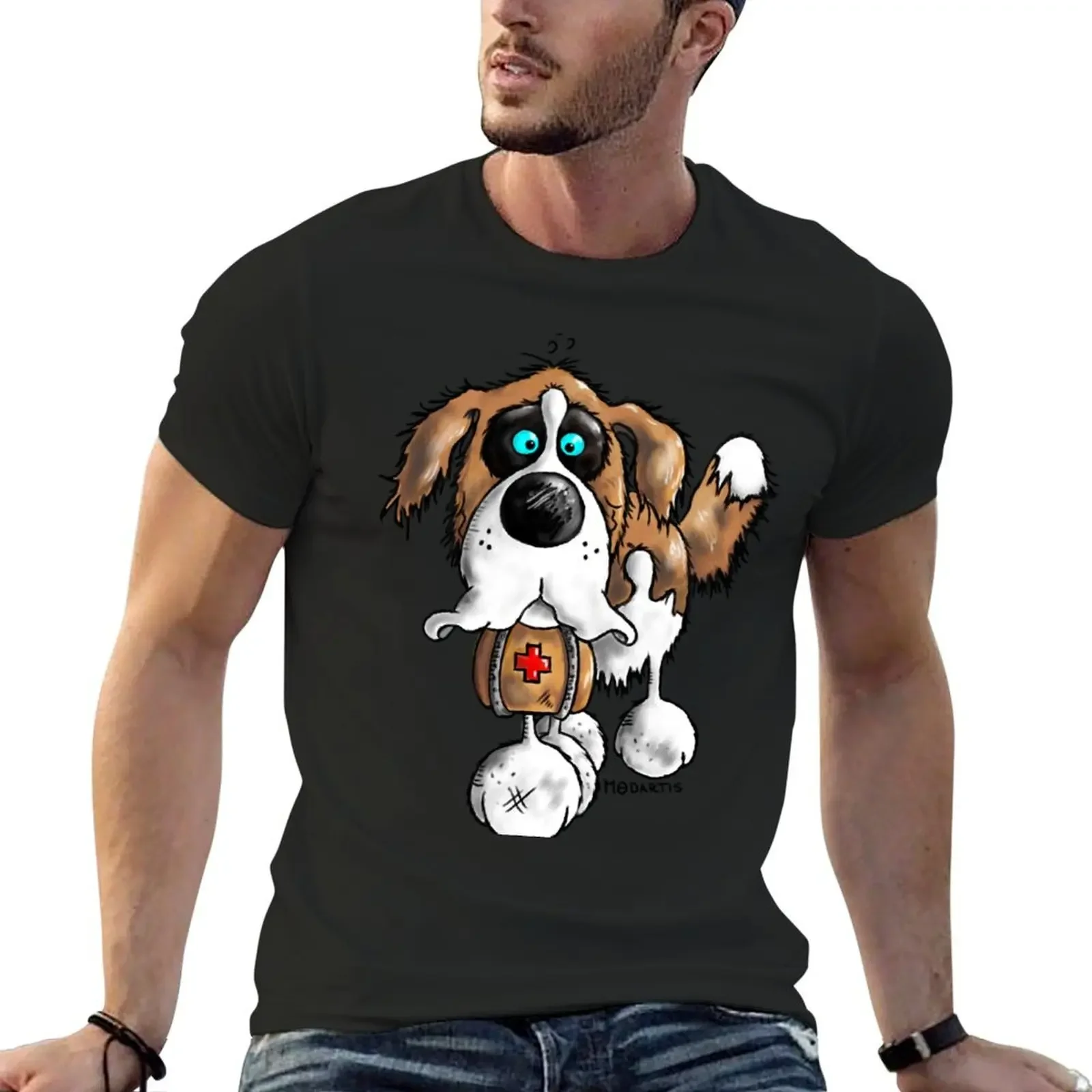 Забавная футболка с рисунком собаки Сенберна футболки аниме короткими рукавами