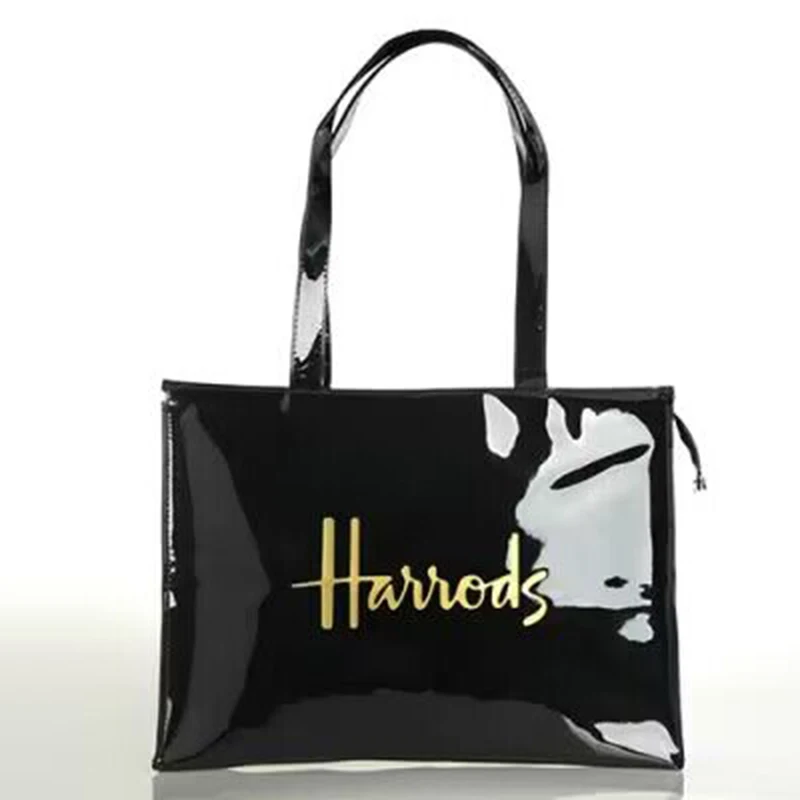 

Вместительная сумка-тоут для женщин, Роскошный дизайнерский саквояж с надписью, из ПВХ на плечо, сумочка-тоут для подмышек, 2023