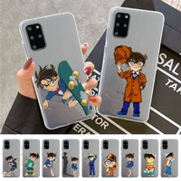 babaite detective conan phone case for samsung a 10 20 30 50s 70 51 52 71 4g 12 31 21 31 s 20 21 plus ultra