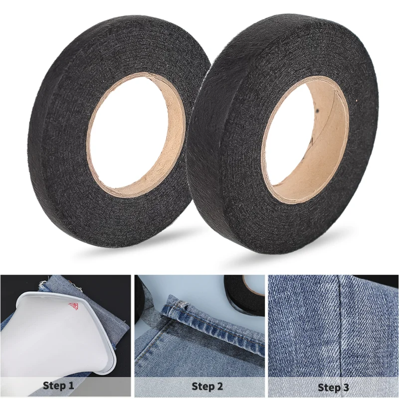 

Double Sided Non-woven Lining Adhesive Clothes Ironing Hem Tape Lined Double Sided Adhesive Mesh Film DIY Sewing Accessories