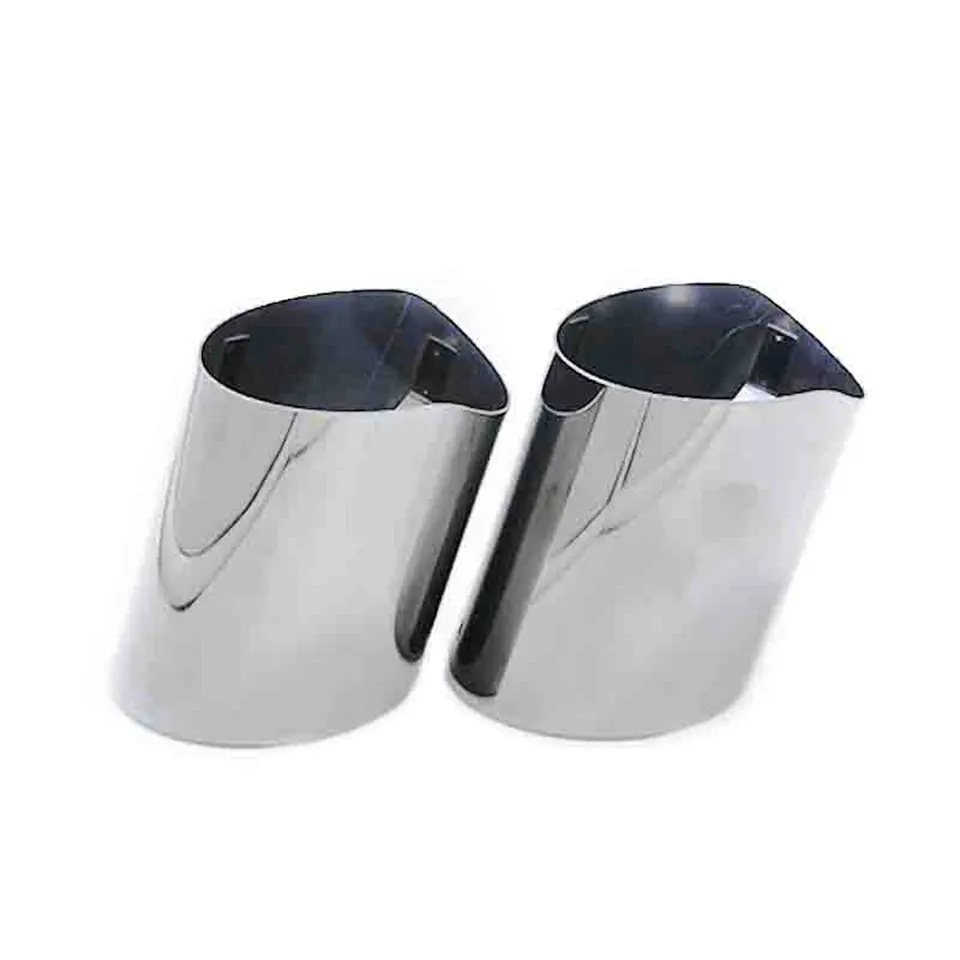 2 шт. наконечник глушителя выхлопной трубы из нержавеющей стали для BMW 5 серии 520i