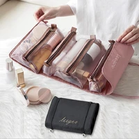makeup organizer bag travel handbags shopping handbags for women toiletry pouch storage portable foldable cosmetic accessories