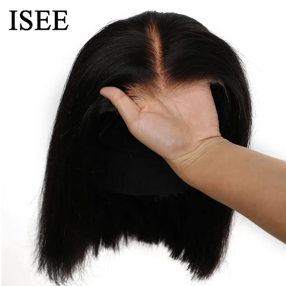 ISEE Hair Wear Go человеческие волосы парики предварительно вырезанные прямые боб