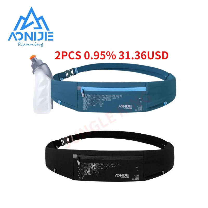 AONIJIE 2022 W8112 Outdoor Comfortable Running Waist Bag Belt Hydration Fanny Pack Sports Pockets For Jogging Fitness Gym Hiking