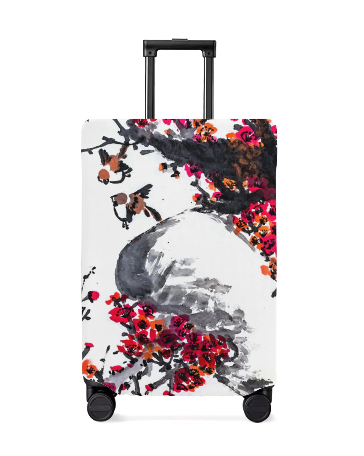 

Ink Painting Sparrow Plum Blossom Travel Luggage Cover Elastic Baggage Cover Suitcase Case Dust Cover Travel Accessories