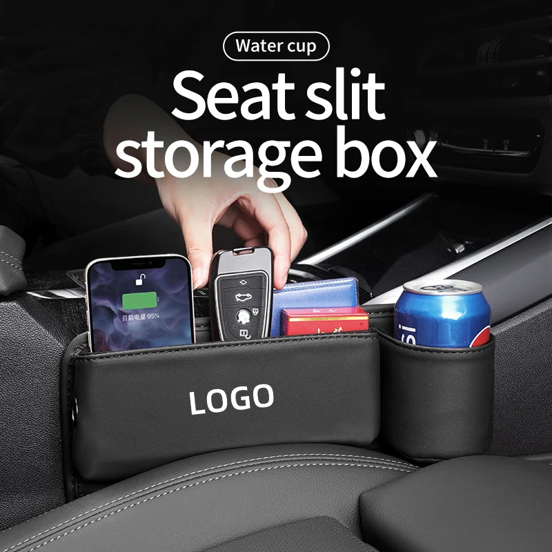 

Leather Car Seat Crevice Storage Box Universal Storage Box Gap Bag For MINI Cooper One JCW Coupe R56 R53 R52 R50 R55 R57 R58 R59