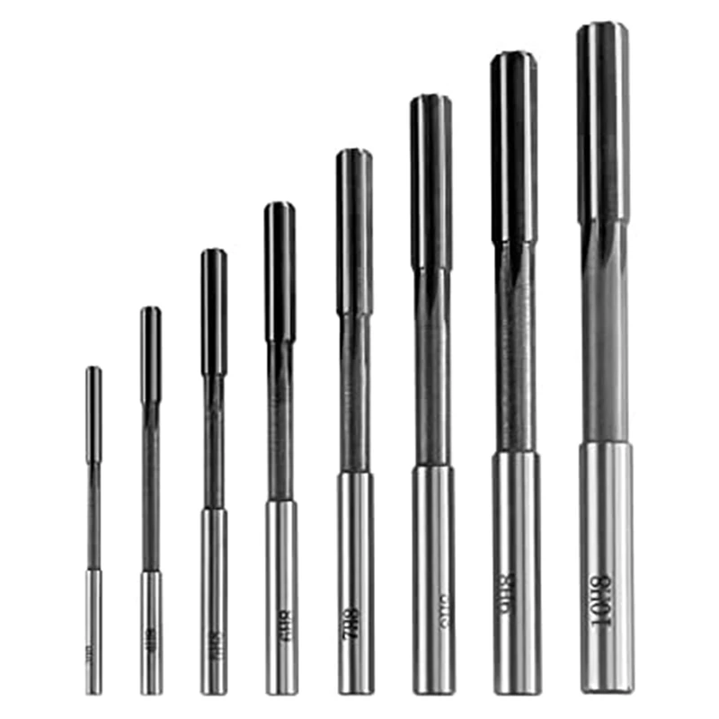 

Best Machine Reamer Set, 8 Pcs HHS H8 Straight Shank Machine Chucking Reamer Milling Cutter, 3/4/5/6/7/8/9/10Mm