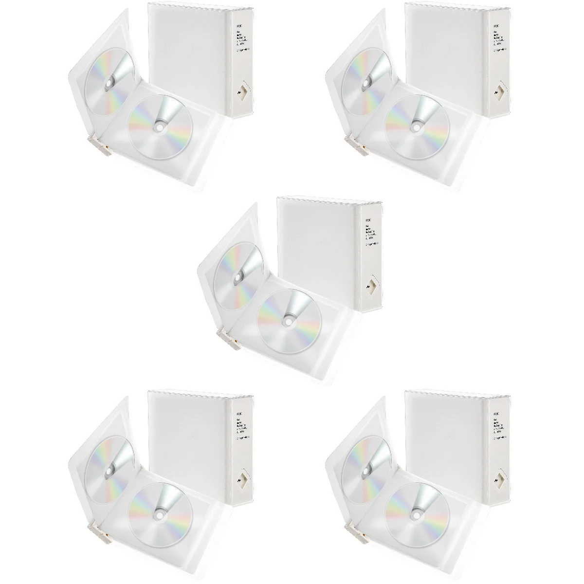 

5pcs Case Simple Practical Holder Portable Disc Storage Organizer Storage Holder for Home Dorm Office