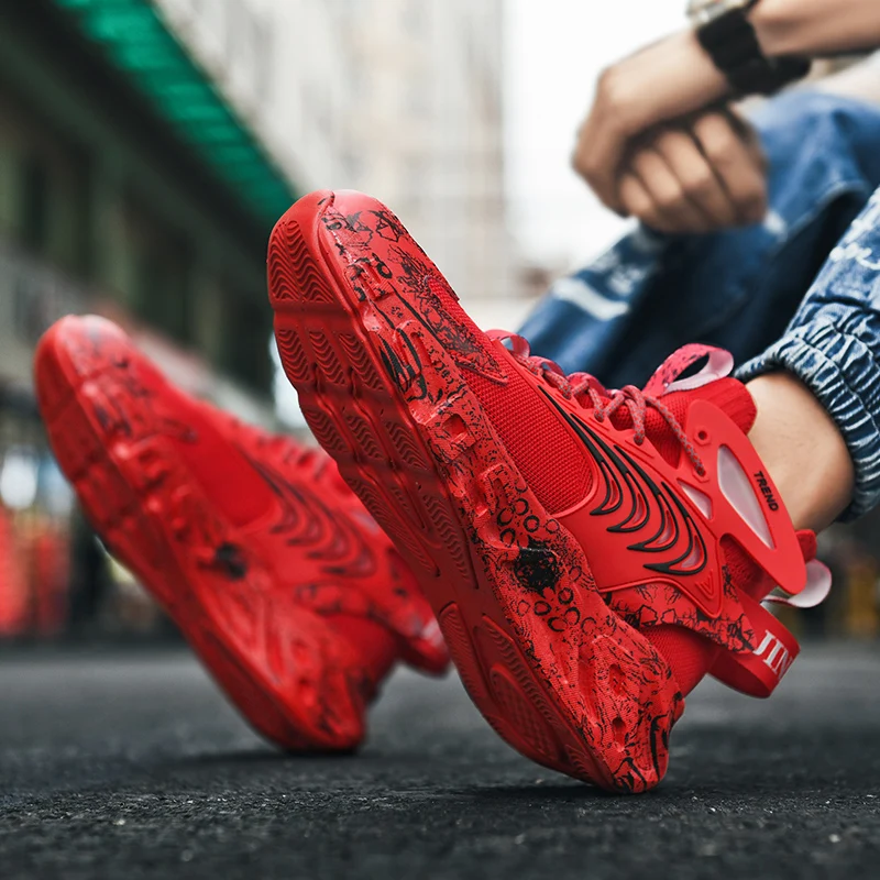 New Fashion Shoes Mens Blade Running Shoes for Men Cushion Sneakers Summer Mesh Athletic Sports Jogging Gym Walking Shoes Male