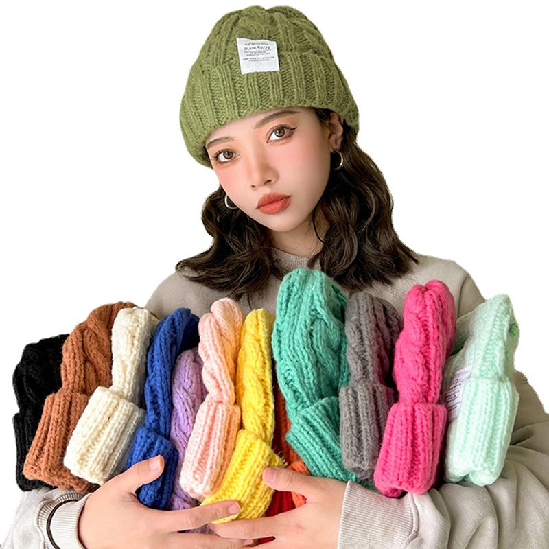 

Зимняя Шапка-бини для женщин, вязаная шапка, модная теплая шапка для пары, Женская Вязаная Шапка-бини, Женская Шапка-бини, шапки для женщин