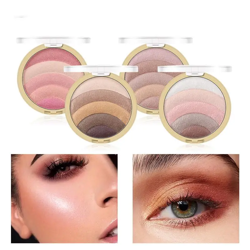 Eyeshadow Long Lasting Makeup Baked Powder Repair Lazy Blush Face Contour Illuminator Cosmetics