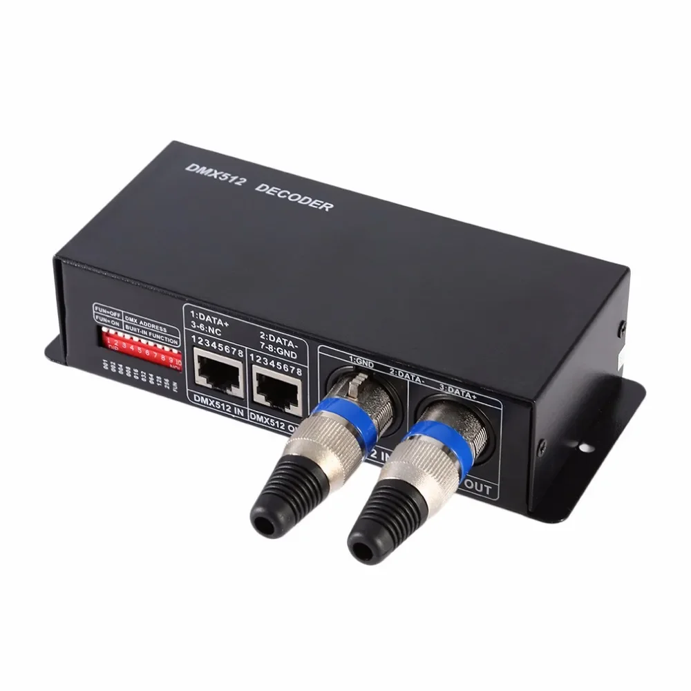 RGBW 4-канальный DMX 512 декодер сцсветильник освещение проекционный контроллер