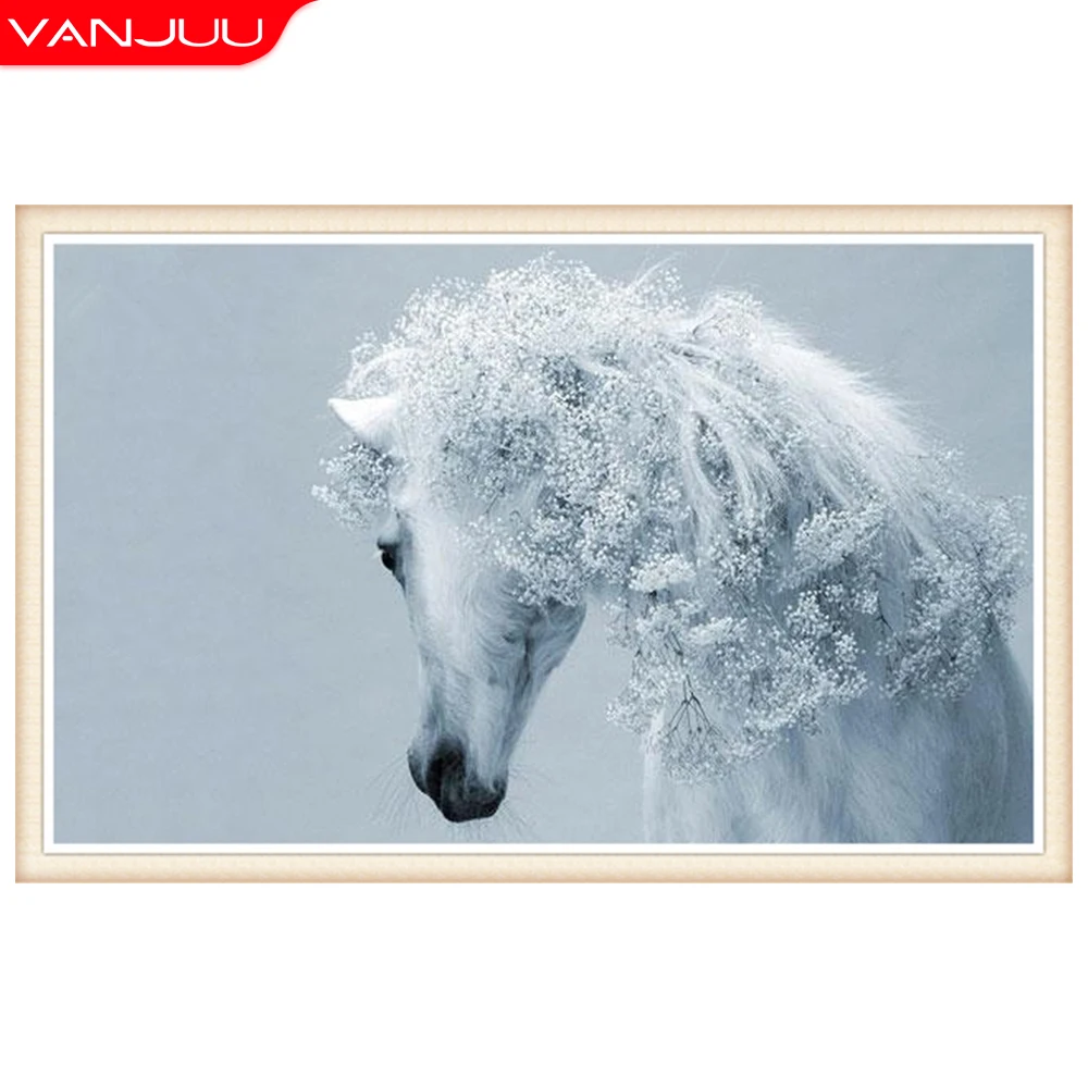 

5D Diamond Painting Horse Full Drill Diamond Mosaic Animal Diamond Embroidery DIY Rhinestones Home Wall Decor Gift