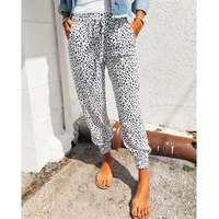 wide leg sweatpants female trousers plus size mid waist pants joggers women leopard print casual pant 2021 new loose streetwear