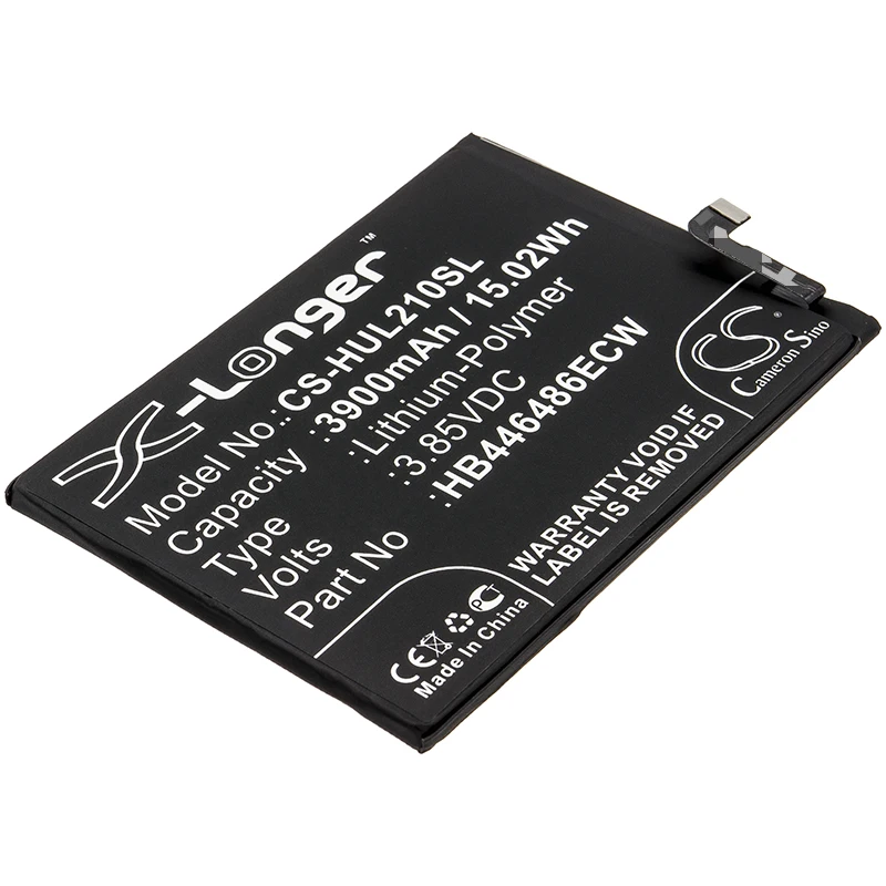 

Аккумулятор CS 3900 мА · ч/2019 Вт · ч, для Huawei P Smart Pro STK-L21, P Smart Z, STK-LX1, 2019, Y9s HB446486ECW
