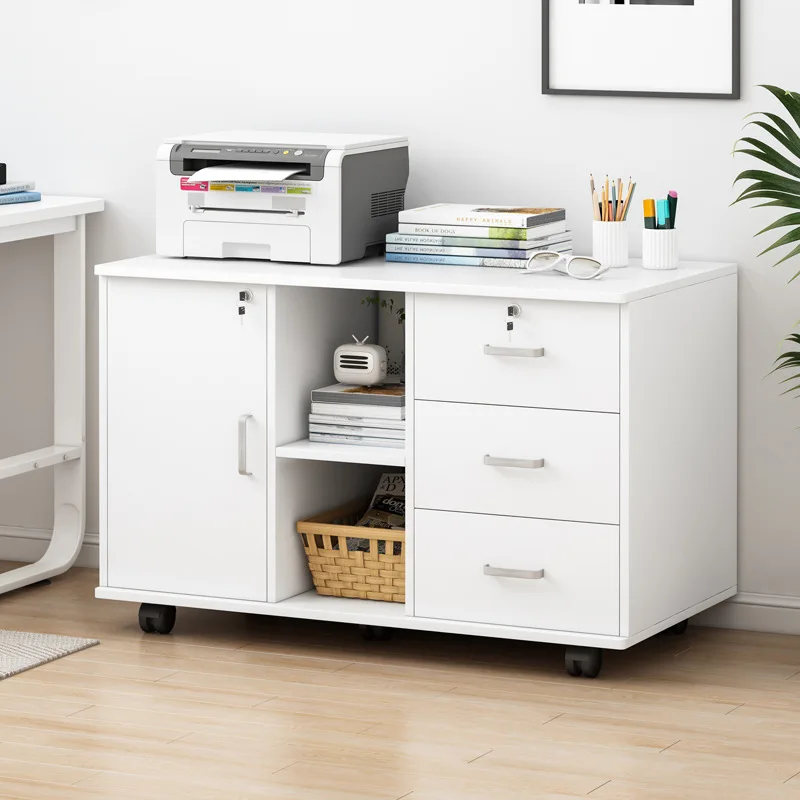 

Bedside Storage Cabinet 2021 New NightstandsOffice Filing Cabinet Floor Type with Lock Data Cabinet Drawer Storage Mobile Storag