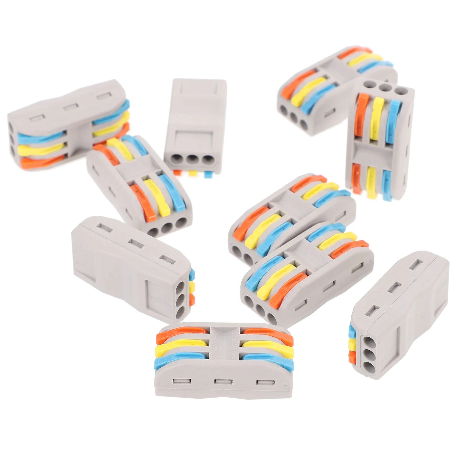 

10pcs 3-to-3 Wire Splice Electrical Connectors