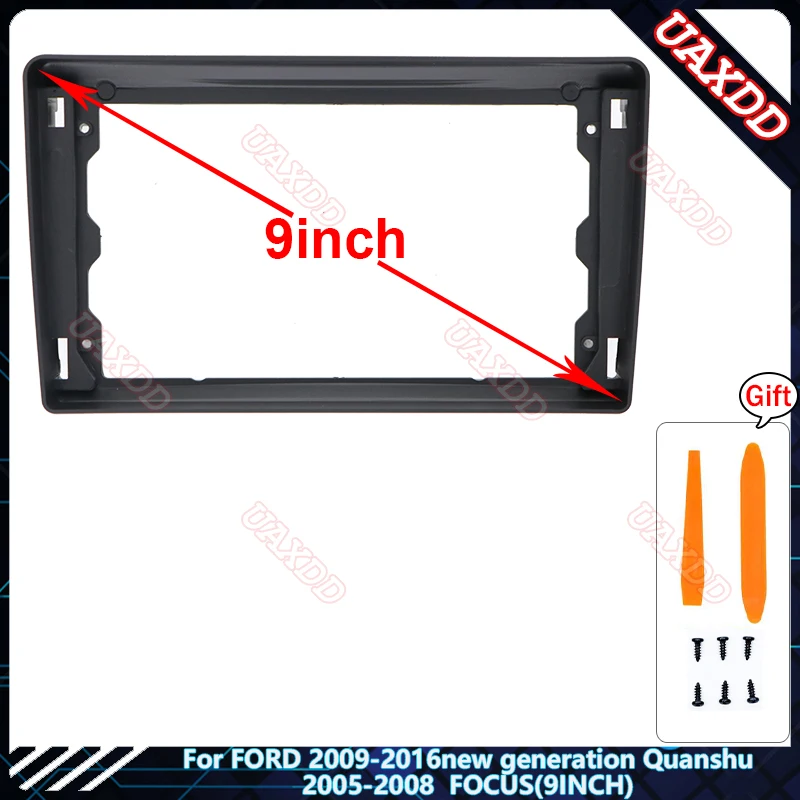 

Автомобильная магнитола для FORD 2009-2011 нового поколения, пластиковая панель с облицовкой, рамка для приборной панели, кабели, типоразмер 2DIN