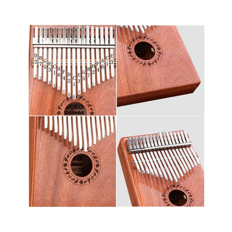 GECKO 17 клавиш K17R Kalimba фанера большой палец пианино перкуссионные Музыкальные