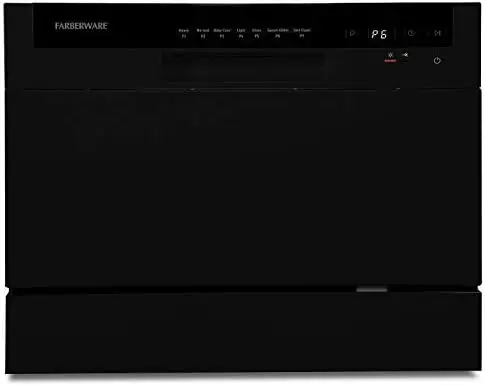 

Countertop Dishwasher - 7-Program System for Home, RV, and Apartment - Wash Dishes, Glass, and Baby Products - Hookup Required