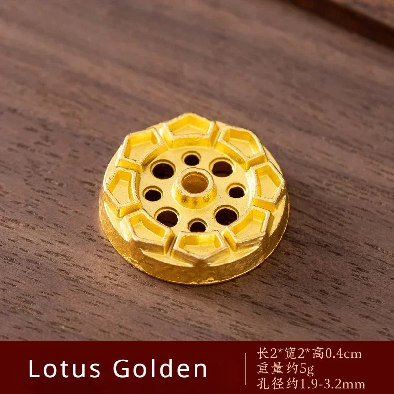 Металлическая золотая курильница с драконом