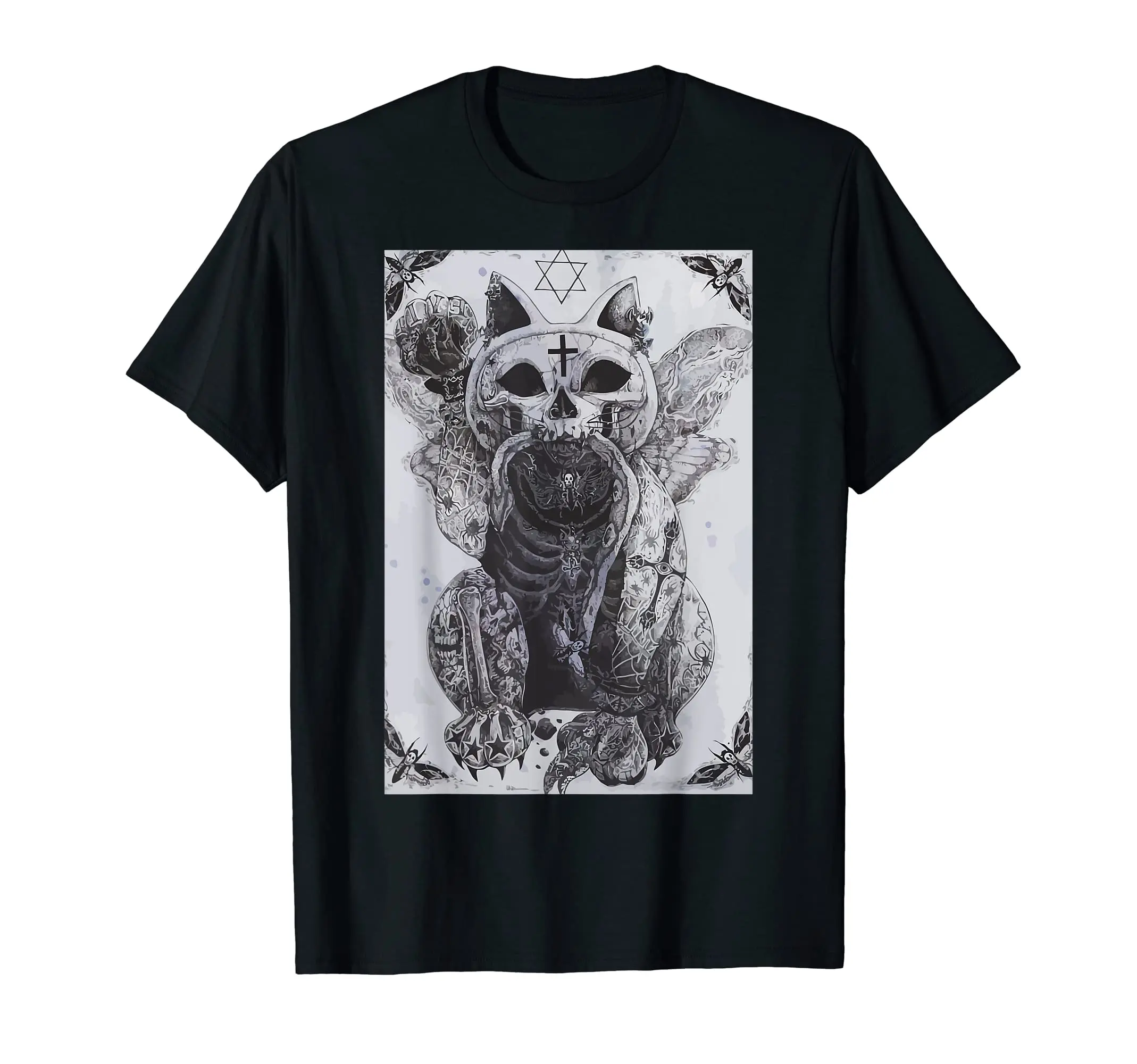 

Aesthetic Horror Movie Graphic T Shirts Clothes Harajuku Unisex Tees O Neck T-shirt Male Summer Gothic Y2k Fairy Grunge Shirt